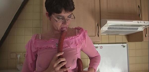  Hairy old mother-inlaw sucks and rides his big cock